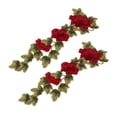 thumbnail image 3 of 2Pcs Flower Patches Patch Embroidered Floral Applique Iron On Sew For Clothes Handbags Hats Pants, 3 of 8