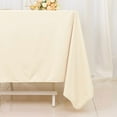 thumbnail image 2 of BalsaCircle 70x70 in Beige Premium Scuba Polyester Square Tablecloth Party Linens Events Decorations Supplies, 2 of 8