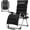Black, variant on NeoNiches Zero Gravity Chair, Portable Folding Reclining Lounge Chairs with Adjustable Cushion and Cup Holder Trays for Outdoor, Patio, Beach, Camping, Garden, Poolside, Gray
