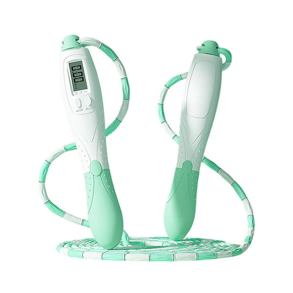 YfiDSJFGJ Skipping Rope with Counter - Indoor Skipping Ropes for Adults,Adjustable Digital Skipping Rope,Counting Jump Rope,2.8m Workout Smart Skipping Rope Speed Rope,A