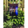 thumbnail image 2 of SIDONKU Blue Samuel Beckett Bridge Harp and Convention Centre Dublin Twilight Garden Flag Decorative Flag House Banner 28x40 inch, 2 of 2