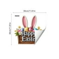 thumbnail image 3 of Cinvoph Easter Window Clings Decorative Bunny Wreath Farmhouse Decals for Home Office Door Holiday Decor 12"x12", 3 of 6
