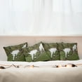 thumbnail image 7 of Ambesonne Animal Throw Pillow Cover 4 Pack, Farm Life with Goats, 18", White Green, 7 of 7
