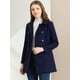 thumbnail image 2 of Abrigo Largo Invierno Allegra K Cuello Peter Pan Azul Marino S, 2 of 7