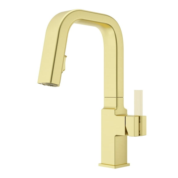 Pfister Gt572-Vrv Verve 1.8 GPM Single Hole Pull Down Bar Faucet - Gold
