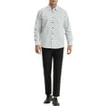 thumbnail image 2 of INSPIRE CHIC Inspired Polka Dots Pattern Shirt for Men's Long Sleeves Color Block Business Shirts L White, 2 of 6