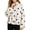 White, variant on Women’s Polka Dot Jacket Long Sleeve Stand Collar Bomber Jackets (RD1 S)
