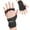 Black, variant on Spencer Fitness Half Finger Gloves Weight Lifting Workout Gym Training Wrist Wrap Strap Sports Exercise for Men Women (XL, Red)