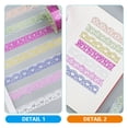thumbnail image 2 of Miangastore 8 Rolls Lace Pattern Self-Adhesive Tape Glitter Bling Sticker Colorful Tape for Frame Gift Wrapping (Mixed Style), 2 of 9