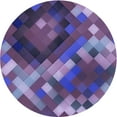 thumbnail image 1 of Ahgly Company Machine Washable Indoor Square Transitional Purple Area Rugs, 3' Square, 1 of 7