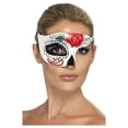 thumbnail image 2 of Smiffys  Adult Day Of The Dead Half Eye Mask, 2 of 2