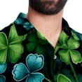 thumbnail image 5 of Saint Patrick's Day Men's Short Sleeve Shirts, Casual, Printed, Button Down, Beach Shirt - Spread Collar Tops for Summer Beach Fun, 5 of 6