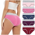 thumbnail image 5 of WTXUE Underwear Women Pack | Solid Briefs Bikini Underwear Color Patchwork Underpants Women | Ladies Panties 5-Pack XXL, 5 of 9