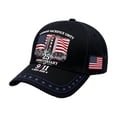 thumbnail image 2 of 911 Never Forget Hats for Men Women 9/11 25th Anniversary Memorial Day Patriotic Vintage Baseball Cap, 2 of 6