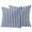Blue, variant on 2 Pack Outdoor Waterproof Throw Pillow Covers,Blue White Vertical Stripes Decorative Square Pillow Case Patio Pillowcases for Chair Couch Sofa 16x16in