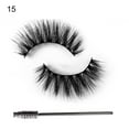 thumbnail image 2 of Travelwant 10Pairs Eyelashes Russian Strip Lashes Natural Fluffy Lashes Wispy Curly 15MM False Lashes 3D Effect Faux Mink Lashes, 2 of 2