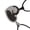Black and white, variant on Stainless Steel Cats Pendant Necklace Clavicle Chain for Pet Lovers and Couples