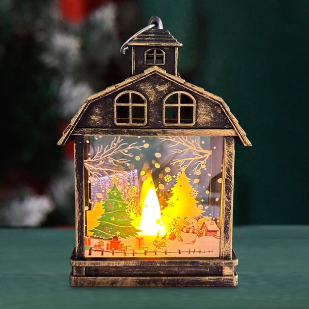 Decoración Navideña, Adorno para de Navidad, Brillo, Decoración Del Hogar, Adorno de Luz Nocturna Navideña para Interior Y Exterior Estilo G