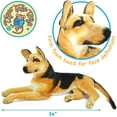 thumbnail image 2 of Hilde the German Shepherd | 34 Inch (Tail Measurement not Included!) Big Stuffed Animal Plush Dog | Shipping from Texas | By TigerHart Toys, 2 of 7
