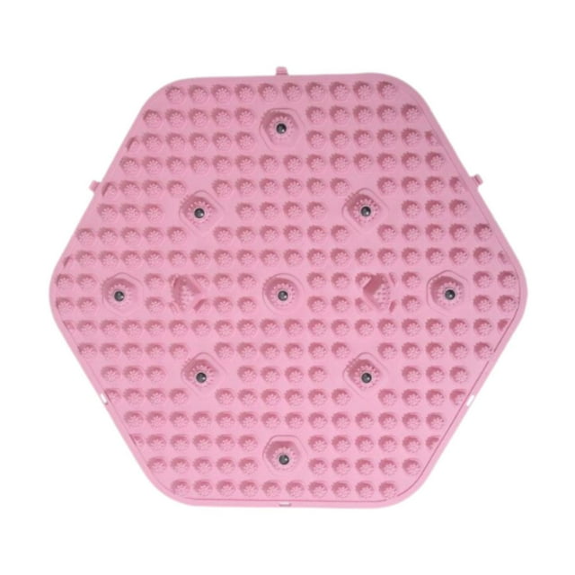 Accesorio de almohadilla de de pie relajante alfombra sensorial portátil plegable alfombra de baño para almohadilla para gimnasio sala de estar rosa