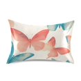 thumbnail image 7 of Yayeee Pillowcase King Size Set of 2 Satin Wrinkle Resistant Pillow Case, Watercolor Butterflies, 7 of 7