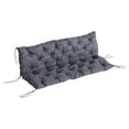 thumbnail image 5 of Canddidliike 59" x 38" Tufted Bench Cushion, 3-Seater Replacement for Swing Chairr, Patio Sofa/Couch, Outdoor Furniture, Dark Gray, 5 of 7