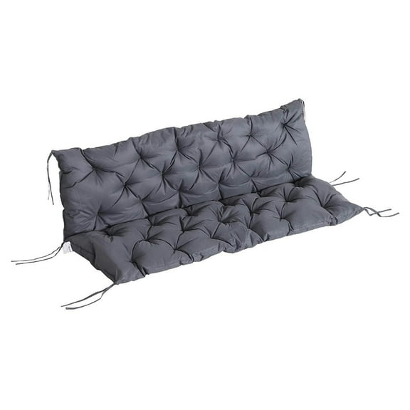 Spaco 59" x 38" Tufted Bench Cushion, Outdoor Furniture, 3-Seater Replacement for Swing Chairr, Patio Sofa/Couch, Dark Gray