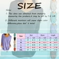 thumbnail image 3 of Womens Cotton Tshirts,Womens Shirts,Women Spring Casual 3/4 Sleeve Solid Color V Neck Loose Pullover Knit Fall Sweaters Tops(Size:2XL), 3 of 5