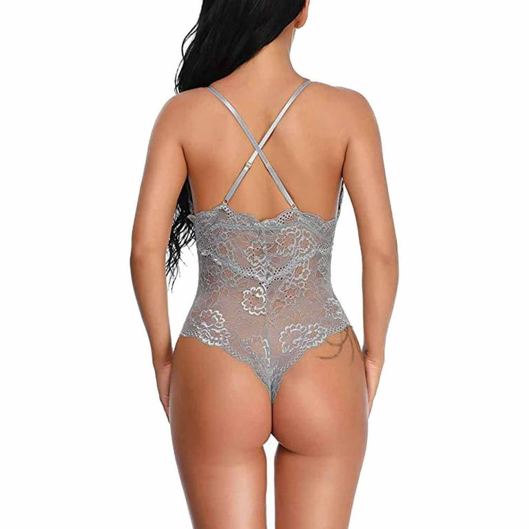 SELONE Plus Size Lingerie Womens Lingerie Set for Women Bodysuit Cute One  Piece Backless Tight Ladies Girl Solid Erotic Lingerie Open Files Suit for