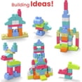 thumbnail image 3 of MEGA BLOKS First Builders Toddler Blocks Toys Set, Big Building Bag with 80 Pieces and Storage, Red, Ages 1+ Years, 3 of 5