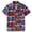 red, variant on Vintage Style Printed Aloha Cuban Collar Hawaii Shirts