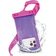 thumbnail image 1 of Soap Bubble IP68 Waterproof Phone Pouch/Case with Triple Seal Protection, Adjustable Strap - Waterproof Fanny Pack for iPhone 16 Pro Max/iPhone 15 Pro Max/14/13/S25/S24/Pixel 9 - Iridescent, 1 of 5