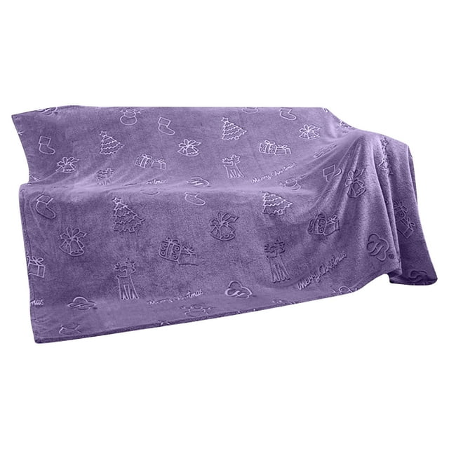 Throw Blankets for Living Room Winter Glow In the Dark Warm Blanket Christmas Tree Pattern Blanket Children'S Soft Warm Comfortable Blanket Glowing Blanket Bed Sofa Sofa On the Baby Soft Blanket Gift
