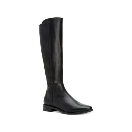 Calvin Klein Womens Finley Leather Closed Toe Knee High Fashion Boots