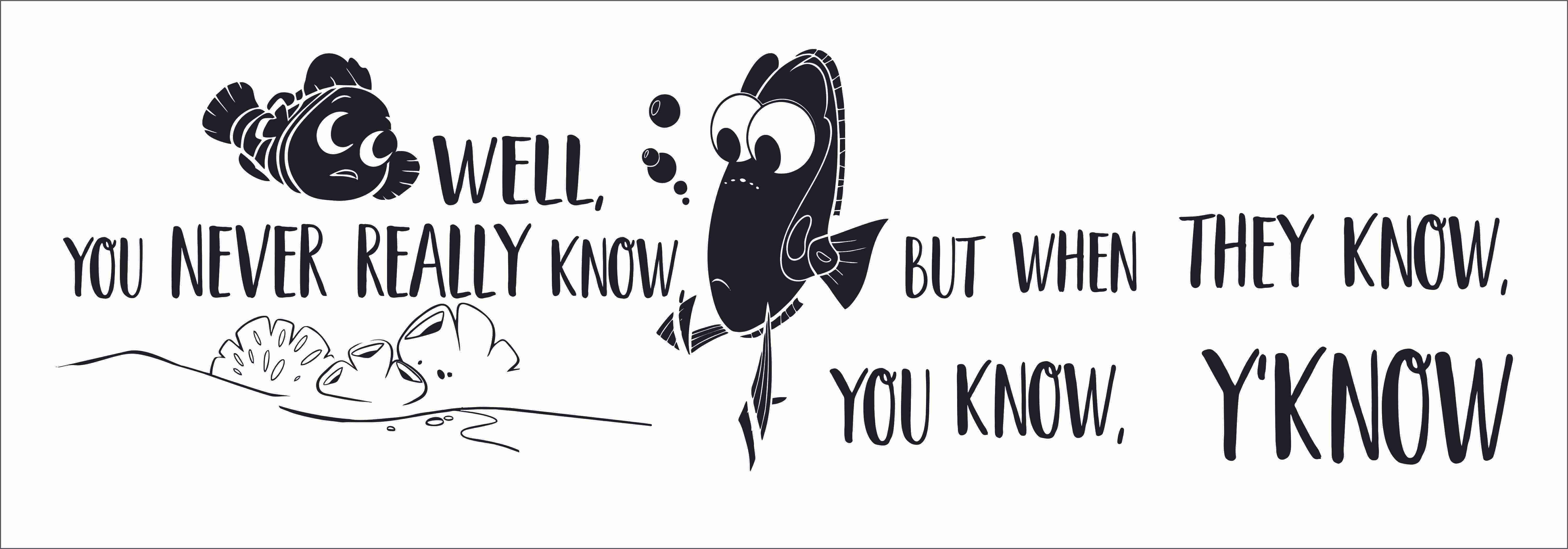 Stick And Peel Nemo And Dory Corals Wall Art Decal - 7" x 20" DIY Walt