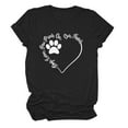 thumbnail image 2 of Fiudx Ofertas y Liquidaciones Camiseta de Manga Corta Estampada con Cuello Redondo a La Moda para Mujer, Camisetas Holgadas Informales, 2 of 3