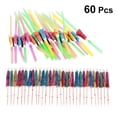 thumbnail image 3 of EeaseMX 60 palillos para sombrillas, palillos para tartas, palillos creativos para cócteles, bebidas, frutas, postres, para fiestas y bares (50 paraguas de papel + 50 pajitas), 3 of 7
