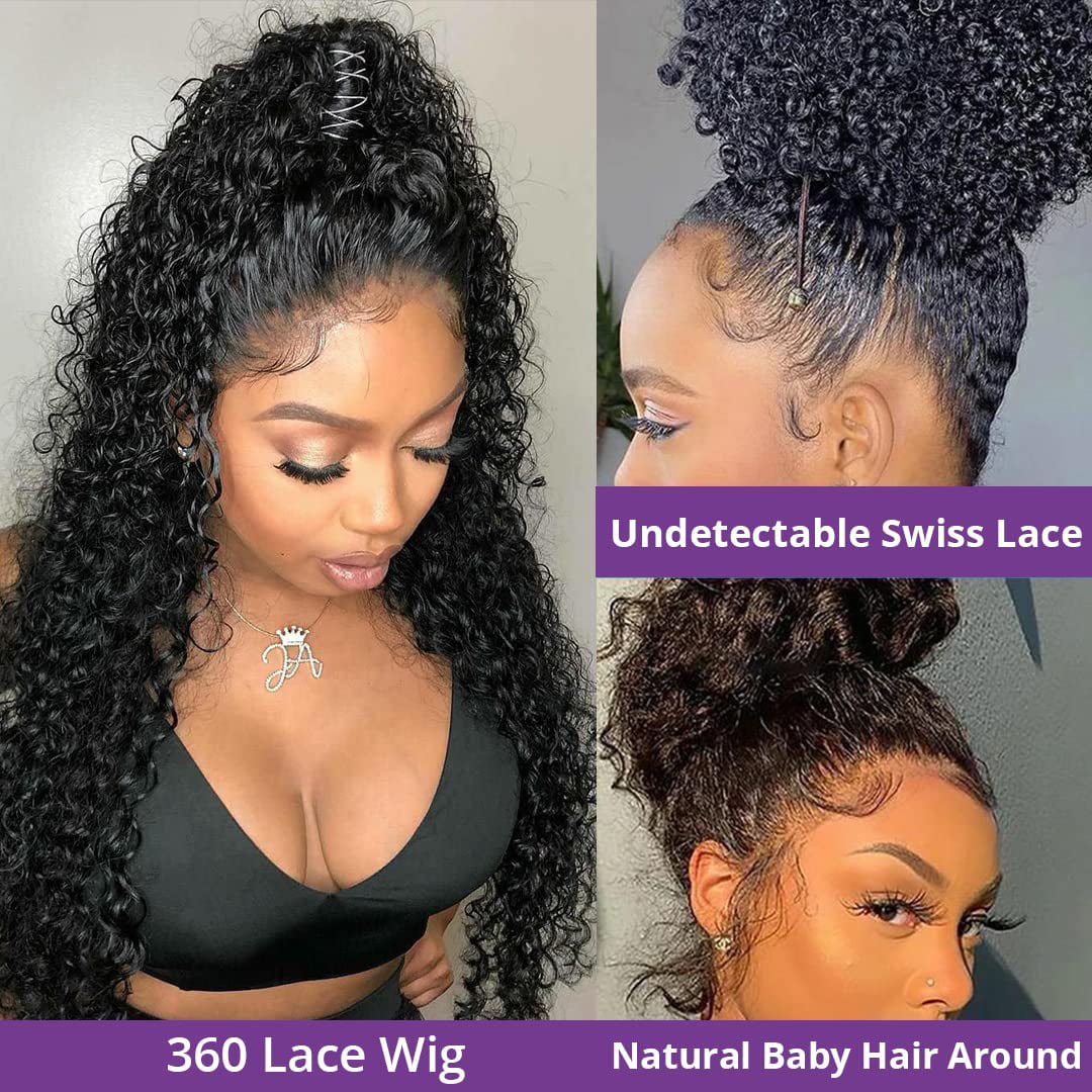Klaiyi 360 Lace Frontal Wig Body Wave 180% 200% Density Human Hair Wig –  KLAIYI