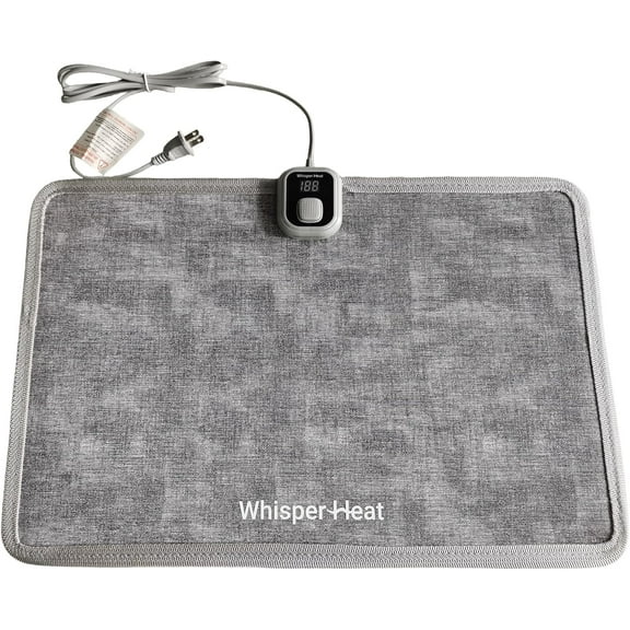 WhisperHeat™ Heated Floor Mat – Electric Tap-to-Activate Foot & Floor Warmer- Silent, Energy-Efficient Underfoot Heating Mat