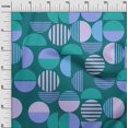 thumbnail image 3 of oneOone Polyester Spandex Teal Blue Fabric Geometric Sewing Material Print Fabric By The Yard 56 Inch Wide, 3 of 4