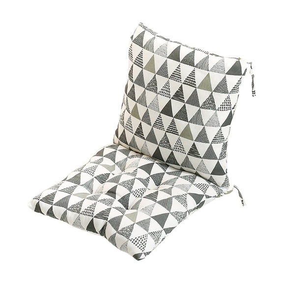 YiJuHui 1pcs All-Weather Rocking Chair Cushion with Straps - Waterproof Patio Furniture Cushion for Outdoor Porch Swing, High Back Support, Tufted Design, Quick-Dry Comfort