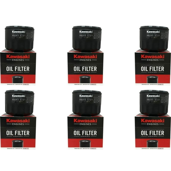6 Pack OEM Kawasaki 49065-0721 Oil Filter Replaces 49065-7007