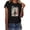 A04Black, variant on Womens In My Era Witch Print T-Shirt Retro Halloween Graphic Tee Short Sleeve Casual Top Comfortable Fall Party Season Outfit Clothes