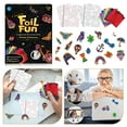 thumbnail image 2 of Foil Fun - Pretty Patterns, 18 DIY M-agnets Mess-Free Art, Colorful Creative Party Activity, Craft Kits, 60+ Foam Stickers, Gifts for Kids, Teens, Adults, Families, 2 of 8