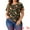 Black, variant on Women's Plus Summer Casual Floral Top Blouse Round Neck Short Sleeve Tee 2X Black