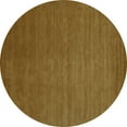 thumbnail image 1 of Ahgly Company Machine Washable Indoor Round Abstract Turquoise Blue Contemporary Area Rugs, 6' Round, 1 of 4