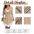 thumbnail image 5 of Cuteduck Plus Size Women’s Long Sleeve V-Neck Zipper Dress Autumn/Winter 1X-5X, 5 of 9