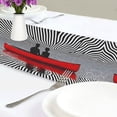 thumbnail image 4 of Yayeee Table Runner 70 inches Long Home Kitchen Dinning Party Decoration, Red Boat, 4 of 7