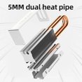 thumbnail image 4 of M.2 NVMe SSD Heatsink, All-Metal Passive Cooling Radiator with Thermal Pads, M.2 2280 SSD Cooler for PC/PS5, High Thermal Conductivity Heat Dissipation Fin Design, 4 of 6