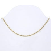 corp discontinued - 14kt Gold Solid Rope Chain, 4 mm